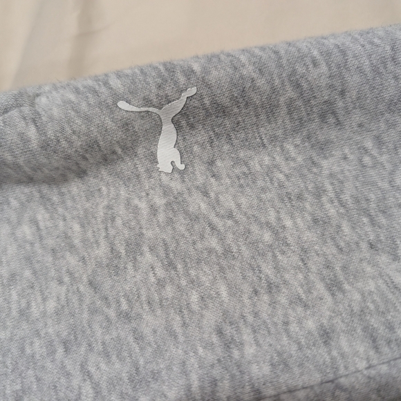 Puma Gray Sweatpants Elastic Cuffs Relaxed Fit - Picture 3 of 8